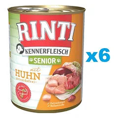RINTI Kennerfleish Senior Chicken 6x800 g su vištiena vyresniems šunims