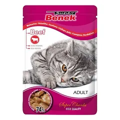 Super Benek Super Chunks, drėgnas maistas katėms 24 x 100 g — 4 nuotrauka