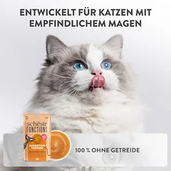 Schesir Functions Digestive Topper drėgnas maistas katėms 12 x 40 g, 400 - 499 g — 4 nuotrauka