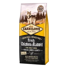Carnilove Fresh Chicken & Rabbit sausas maistas šunims - Pet24