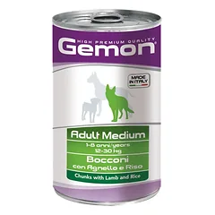 Gemon medium adult konservuotas pašaras su ėriena ir ryžiais 1250g — 2 nuotrauka