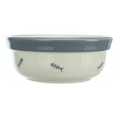 TRIXIE .Keraminių dubenėlių rinkinys, 2x0,3 l, 12 cm-26x7x14 cm, balta-mėlyna-p — 3 nuotrauka