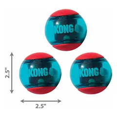 KONG Squeezz Action Ball Red Medium — 3 nuotrauka