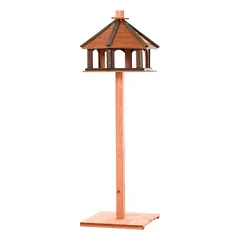 Zatte Vogelvilla Holz Ø52x130 cm, Ständer, Natur