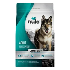 Nulo Limited+ sausas maistas suaugusiems šunims, su lašiša, 8kg