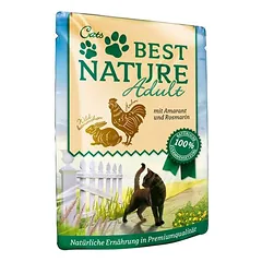 Best Nature Cat Adult drėgnas maistas katėms, ekonominė pakuotė 32 x 85 g, 80 - 99 g — 4 nuotrauka