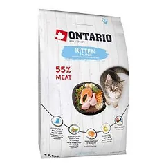 Ontario Kitten su lašiša, sausas maistas kačiukams 6,5 kg parduotuvėje petreon.lt