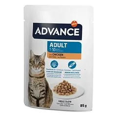 Advance Cat Wet Adult Chicken drėgnas maistas suaugusioms katėms, 85 g nuotrauka