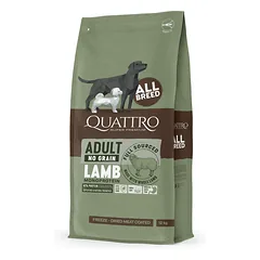 QUATTRO 12kg begrūdis su ėriena visų veislių suaugusių šunų pašaras monoproteinas — 2 nuotrauka