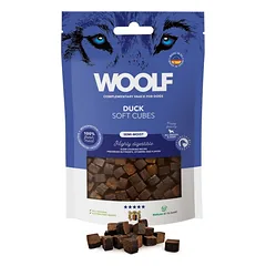 WOOLF Soft Cubes Duck Monoprotein 100g minkšti anties kubeliai