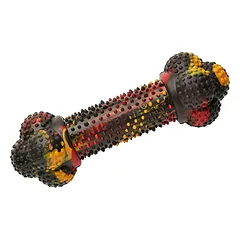 Nylabone Strong Rubber - guminis kaulas šunims, su sūrio ir šoninės skoniu, Bone / S — 2 nuotrauka