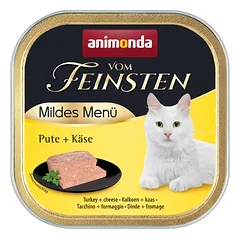 ANIMONDA Vom Feinsten Mild Menue Indyk ir sūris 100g paštetas katėms