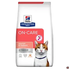 Hill’s Prescription Diet Feline On-Care sausas maistas katėms su vištiena atsigavimui po sunkių ligų ar išsekimo 1,5kg