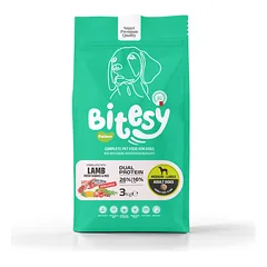 BITESY PLATINUM Dual Protein sausas maistas su ėriena ir ešeriu šunims, 3kg