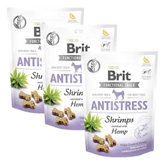 BRIT Care Dog Functional Snack Shrimp Anatistress 3x150 g krevečių skanėstai nuo streso