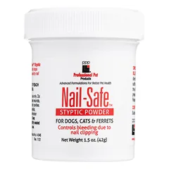 PPP Nail Safe Styptic Powder - milteliai kraujavimui sustabdyti kerpant šunų, kačių ir šeškų nagus., 42g — 3 nuotrauka