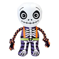 Nobby Hundespielzeug Halloween Plüsch Skelett mit Seil