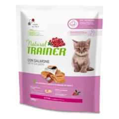 Natural Trainer Kitten sausas maistas su lašiša kačiukams, 300 g