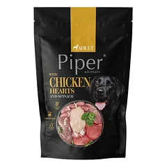 PIPER Animals su vištienos širdimis ir špinatais 500 g drėgnas maistas šunims nuotrauka