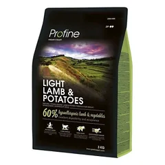Profine Light su ėriena ir bulvėmis, sausas maistas šunims 3 kg parduotuvėje petreon.lt