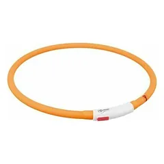 Trixie Dog Flash Light Ring USB XS-XL 70 cm / Ø 10 mm Orange