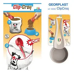 Georplast Clip-Croq maisto kaušelis su segtuku, 33x18x6 cm