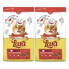 VERSELE-LAGA Lara Adult Beef 2x7kg - Suaugusių kačių ėdalas su jautienos skoniu