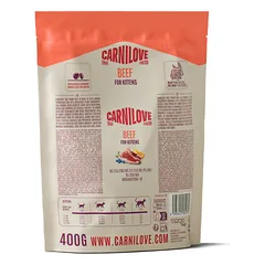CARNILOVE True Fresh Beef Kitten sausas pašaras kačiukams su jautiena, 400 g — 2 nuotrauka