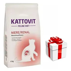 Kattovit Niere/Renal 4kg sausas maistas + STAIGMENA KATEI