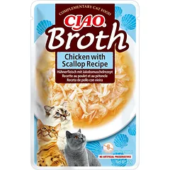 INABA CIAO Broth Vištienos ir šukučių sultinys katėms 40g