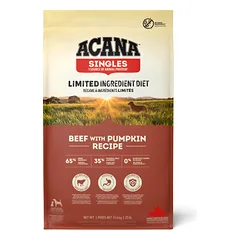 Acana Singles Beef with Pumpkin Recipe sausas pašaras šunims 11,4 kg