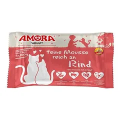 AMORA Cat švelnus mousse 10 x 4 x 100 g drėgnas maistas katėms — 3 nuotrauka