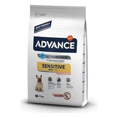 ADVANCE „Sensitive Mini” šunų maistas mažų veislių šunims turintiems jautrų skrandį 7 kg