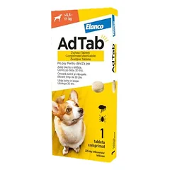 ADTab 225mg kramtomosios tabletės šunims nuo blusų ir erkių 5.5-11kg, N1 photo