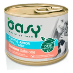 Oasy Puppy Mini Salmon vieno baltymo konservai su lašiša mažų veislių šuniukams