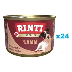 RINTI Gold Lamb Mini mažoms veislėms 24x185 g — 1 nuotrauka