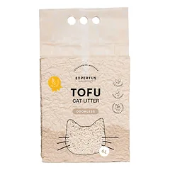 Expertus Tofu kraikas katėms, bekvapis, 6l (2,6kg)