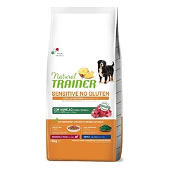 Natural Trainer Sensitive Medium/Maxi Adult Lamb (ėriena) sausas pašaras šunims 12kg, 12 kg — 2 nuotrauka
