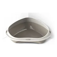 Georplast atviras kampinis tualetas katėms su bortu Shuttle Corner Medium 49 x 40 x 17,5 cm, įvairių spalvų — 3 nuotrauka