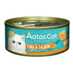 Aatas Cat Tantalizing tunas su lašiša, drėgnas maistas katėms 80 g