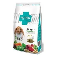Nutrin Complete Grain Free Rabbit Vegetable visavertis ekstruduotas maistas triušiams be grūdų su daržovėmis, nuo 8 mėn. amžiaus, 400 g