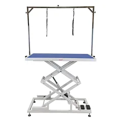 Blovi Upper - stalas su elektriniu pakėlimu, viršus x 65 cm - Viršaus spalva:, Niebieski / 125cm — 3 nuotrauka