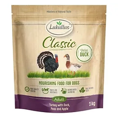 Lukullus Classic su kalakutiena ir antiena, sausas maistas šunims, < 1,4 kg — 4 nuotrauka