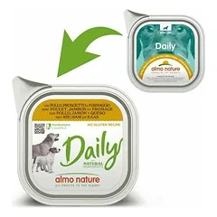 Almo Nature Daily Dog vista, šķinķis, siers 300 g - konservi suņiem — 2 nuotrauka