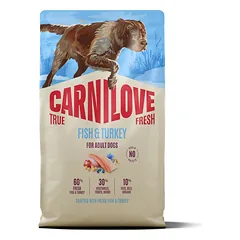 Carnilove True Fresh Dog Fish & Turkey sausas maistas šunims ar žuvimi un kalakutienos mėsa, 4 kg