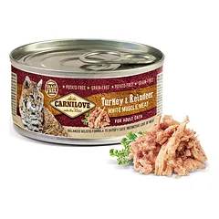 Carnilove konservai katėms Turkey & Reindeer 12x100g
