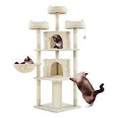 Kratzbaum XXL 174 cm deckenhoch Katzenkratzbaum stabiler Katzenbaum