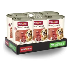 GRANCARNO Adult Beef konservai šunims su jautiena 800g*6vnt.