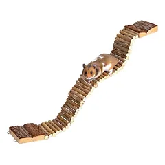 Trixie Natural Living Ladder sulankstomos medinės kopėtėlės graužikams, iš medžio žievės, 7×55 cm