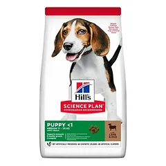 Hills Science Plan Medium Puppy with Lamb and Rice sausas maistas vidutinio dydžio šuniukams, nėščioms ir žindančioms kalėms, 2.5 kg
